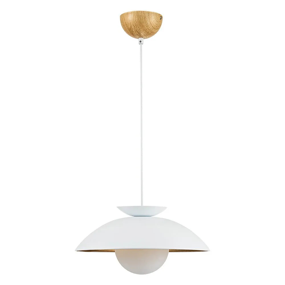 Joss Scandinavian Glass Globe Dome Pendant Light