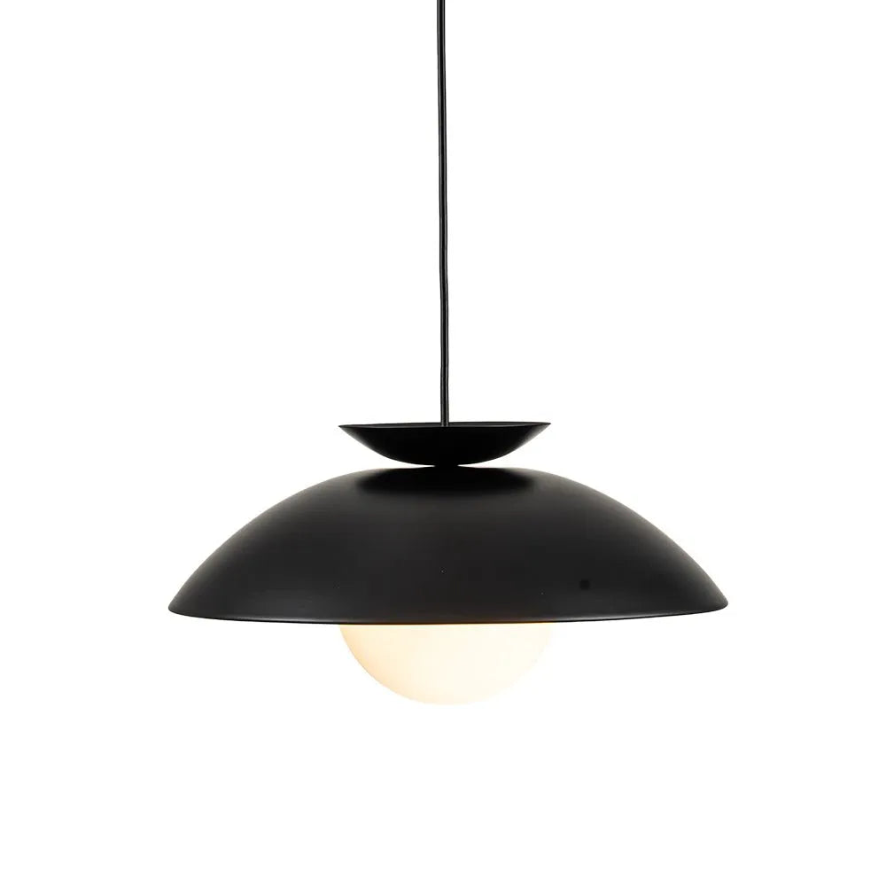 Joss Scandinavian Glass Globe Dome Pendant Light