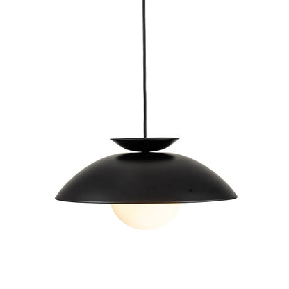 Scandinavian Globe Dome Pendant Light with Gold Leaf Interior