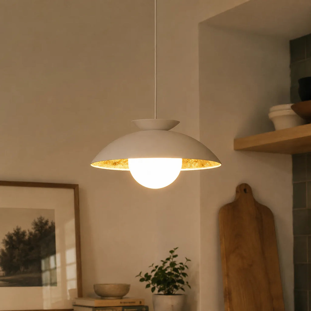 Joss Scandinavian Glass Globe Dome Pendant Light