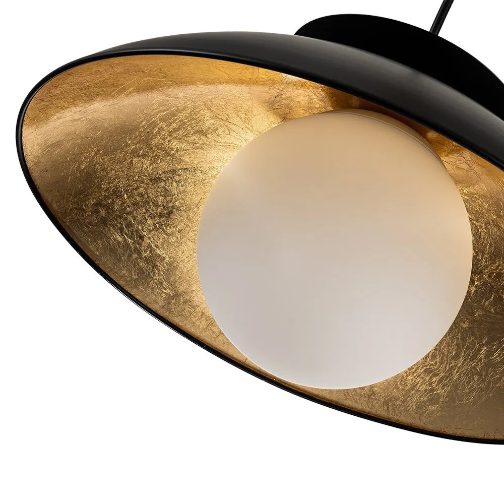 Joss Scandinavian Glass Globe Dome Pendant Light