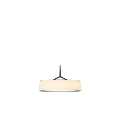 Scandinavian Linen Drum Pendant Light