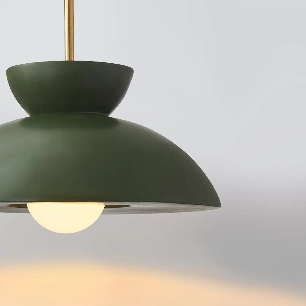 Fenna Nordic Matte Resin Dome Pendant Light