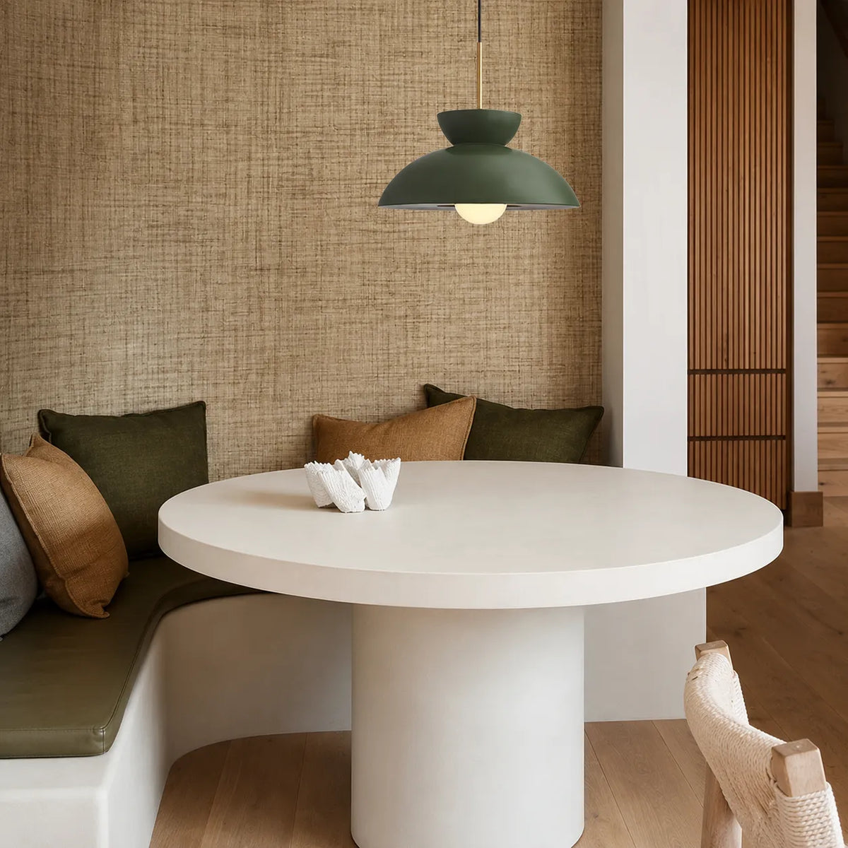 Fenna Nordic Matte Resin Dome Pendant Light