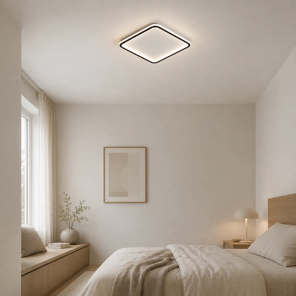 Ruben Scandinavian Square LED Flush Mount Ceiling Light
