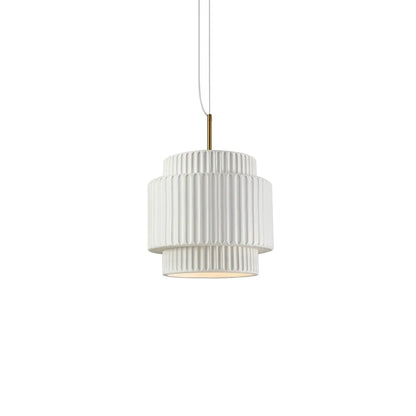 Scandinavian Tiered Fluted Pendant Light