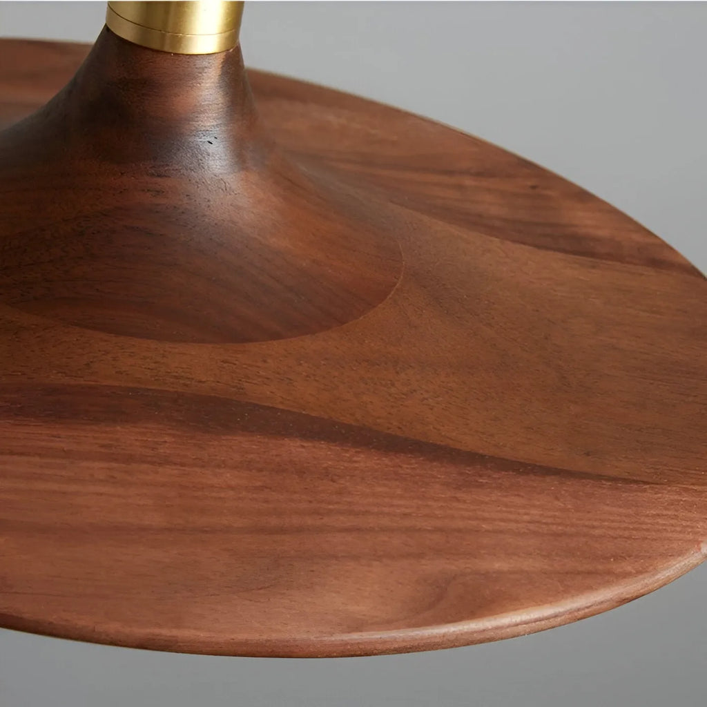 Hollis Scandinavian Walnut-Finish Iron LED Pendant Light