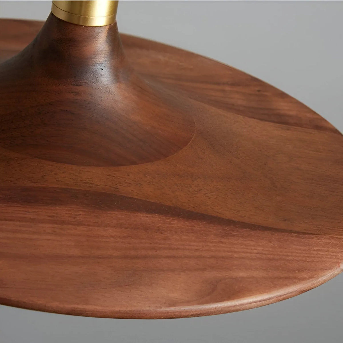 Hollis Scandinavian Walnut-Finish Iron LED Pendant Light
