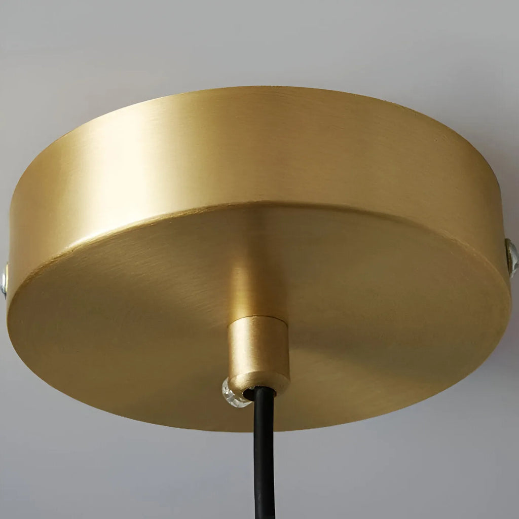 Hollis Scandinavian Walnut-Finish Iron LED Pendant Light