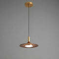 Hollis Scandinavian Walnut-Finish Iron LED Pendant Light