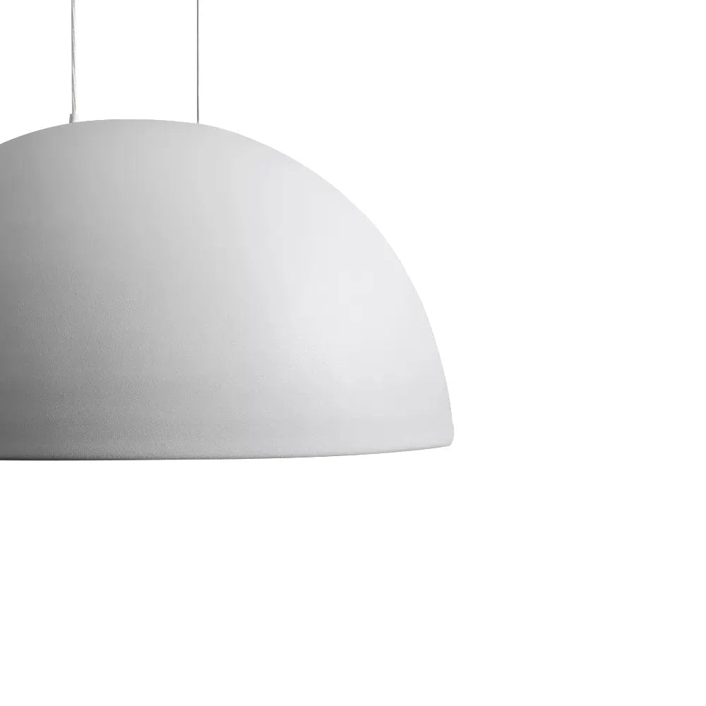 Leander Scandinavian Wood-Lined LED Dome Pendant Light
