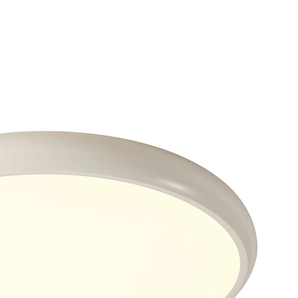 Dovie Scandinavian Wood-Grain Round LED Ceiling Light