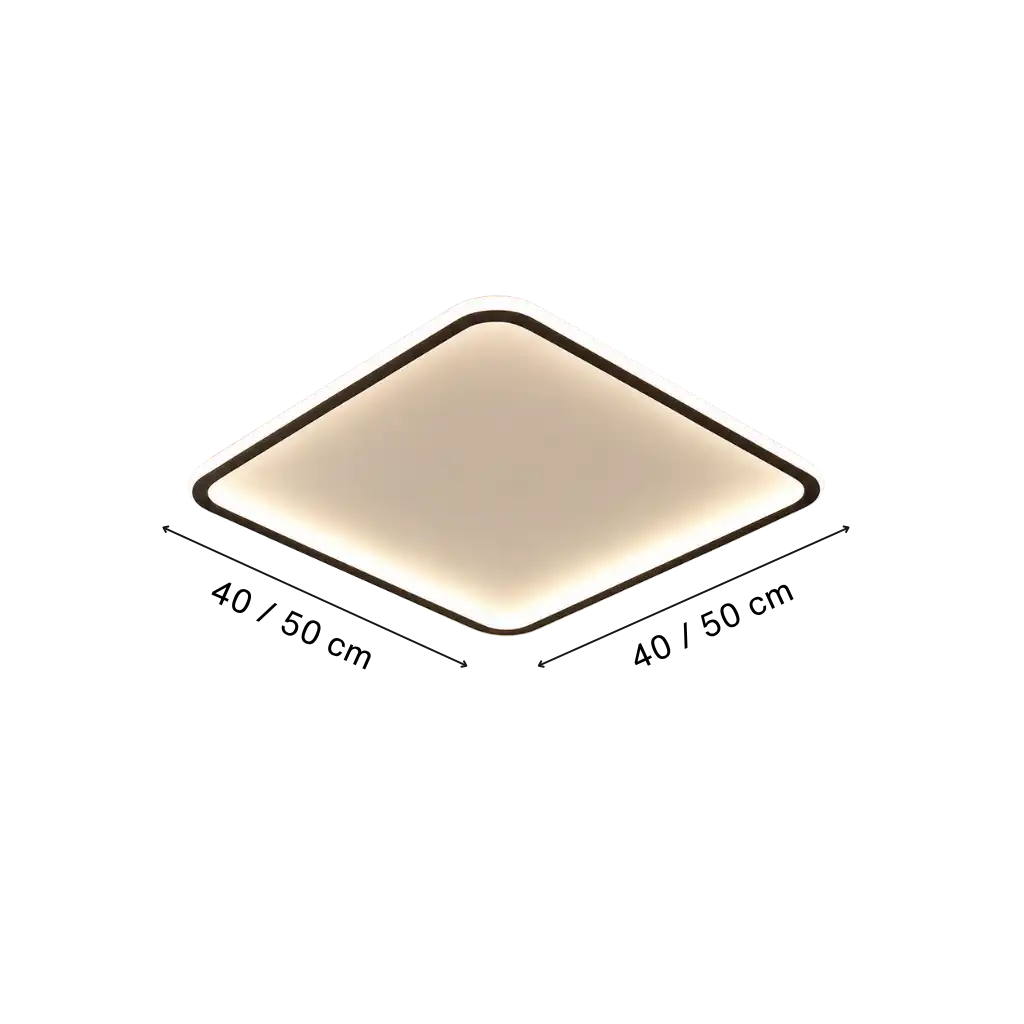 Scandinavian Square Ceiling Light with Soft Ambient Glow