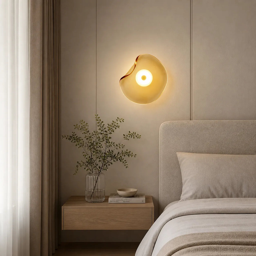 Tove Modern Curved Glass Up & Down Wall Light