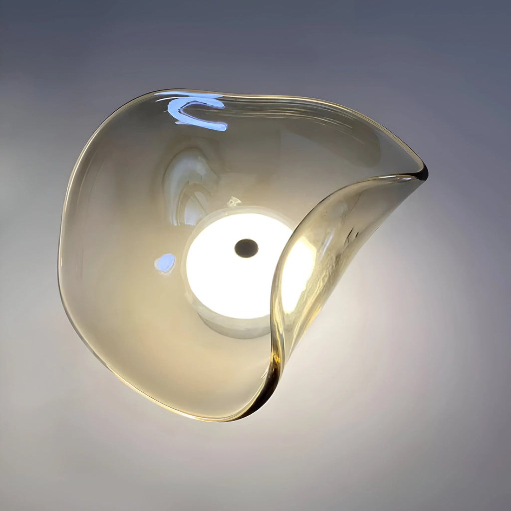 Tove Modern Curved Glass Up & Down Wall Light
