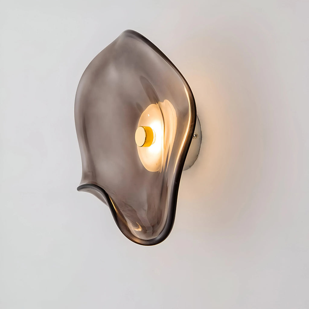 Tove Modern Curved Glass Up & Down Wall Light