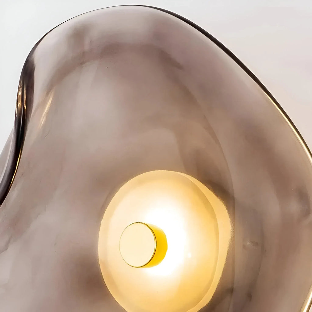 Tove Modern Curved Glass Up & Down Wall Light