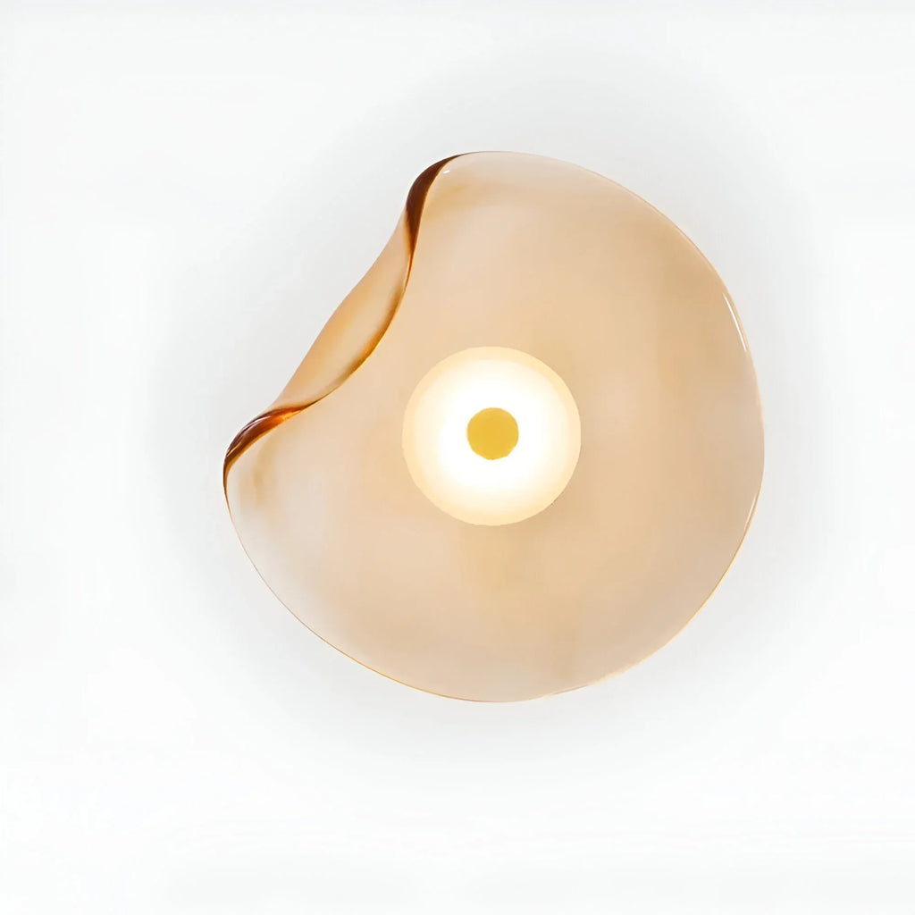 Tove Modern Curved Glass Up & Down Wall Light