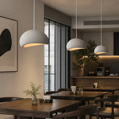 Sculpted Dome Pendant Light with Asymmetrical Form