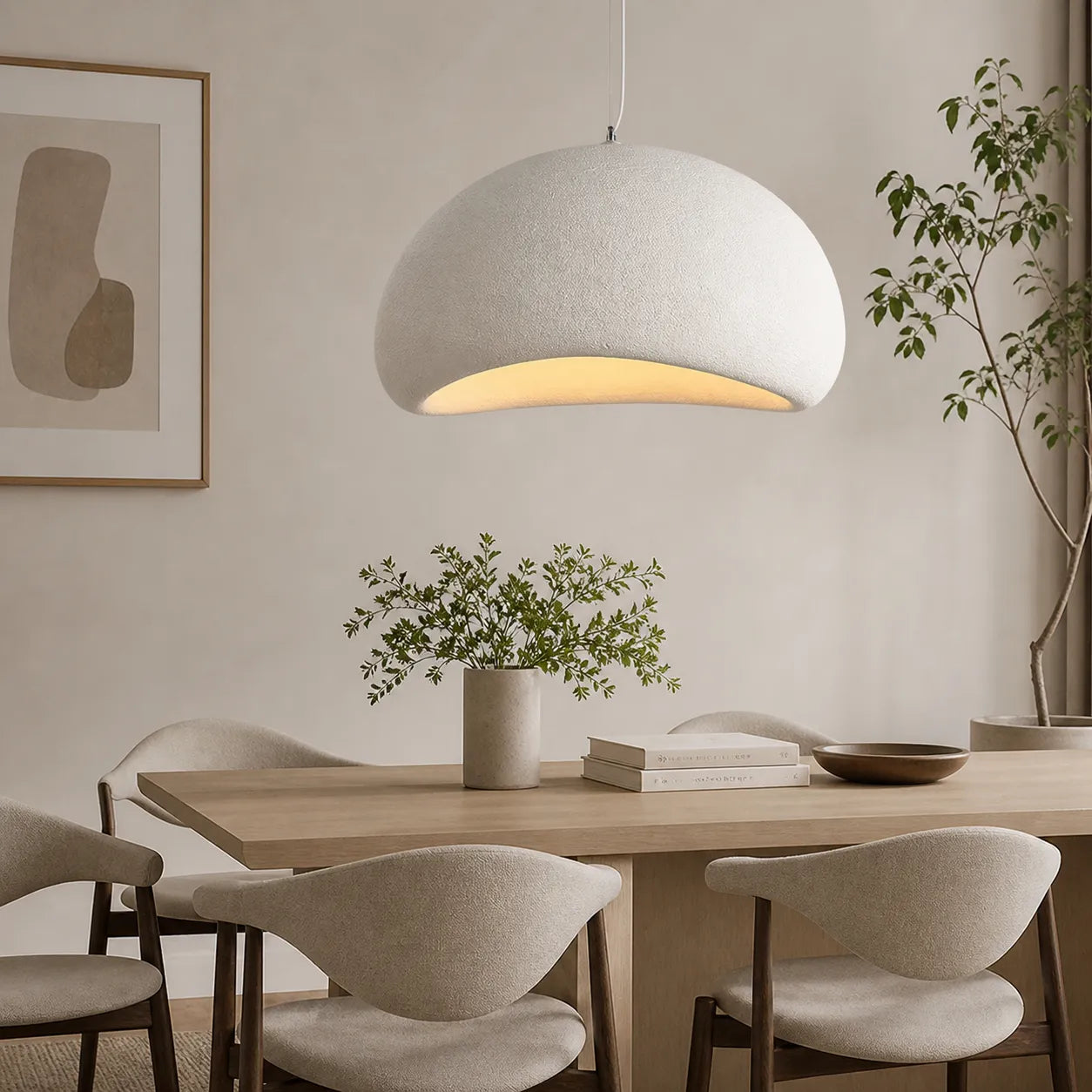Sculpted Dome Pendant Light with Asymmetrical Form