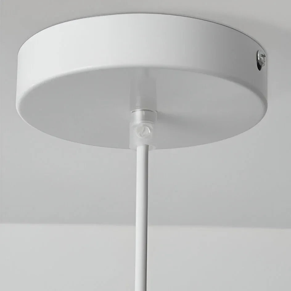 Tavian Minimalist Asymmetrical Fibreglass Dome Pendant Light