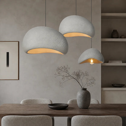 Sculpted Dome Pendant Light with Asymmetrical Form