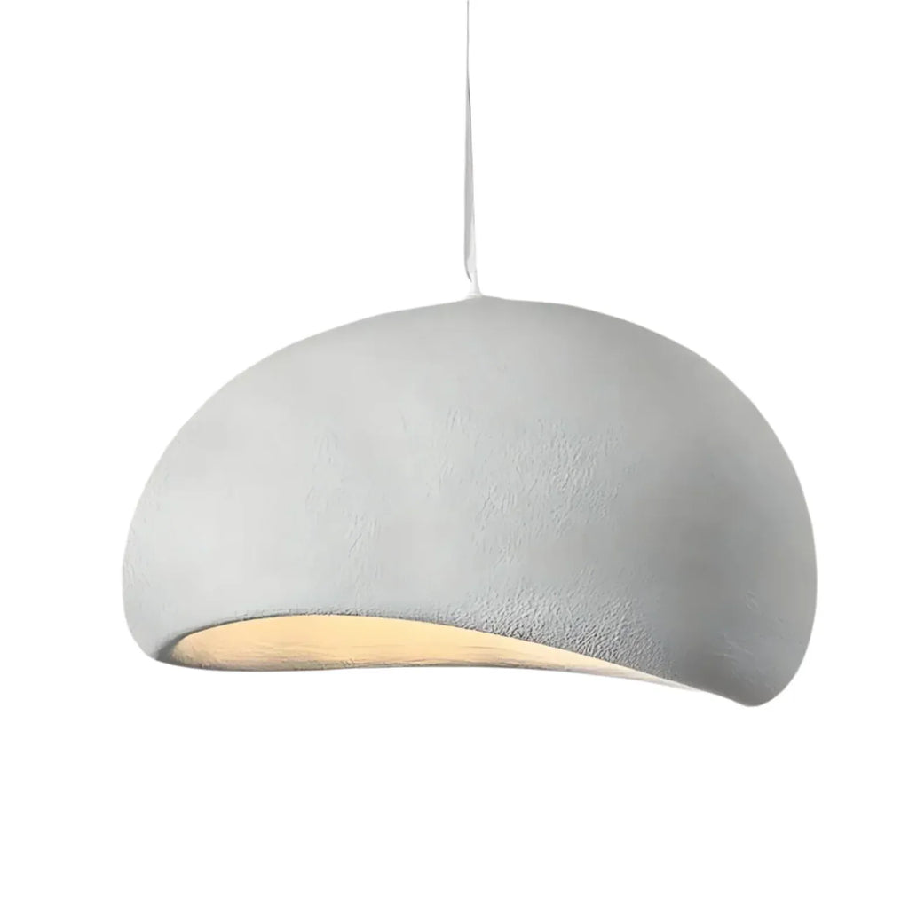 Tavian Minimalist Asymmetrical Fibreglass Dome Pendant Light