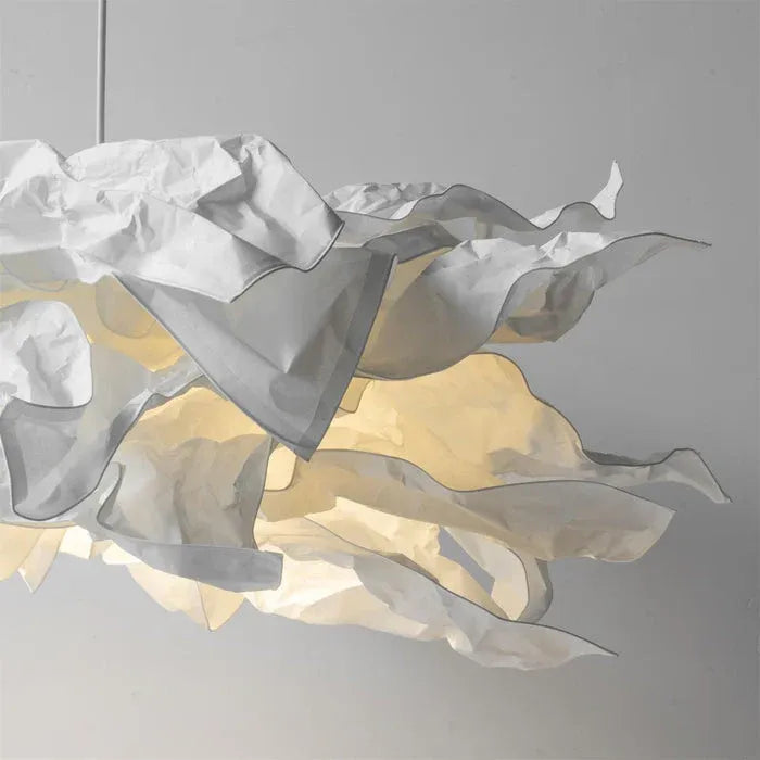 Leona Sculptural Cloud Paper LED Pendant Light
