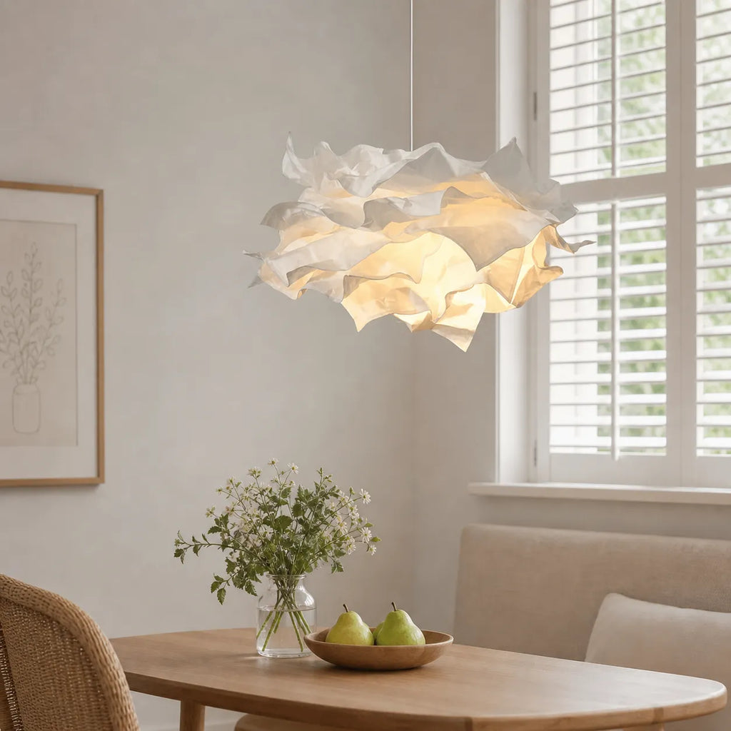 Leona Sculptural Cloud Paper LED Pendant Light