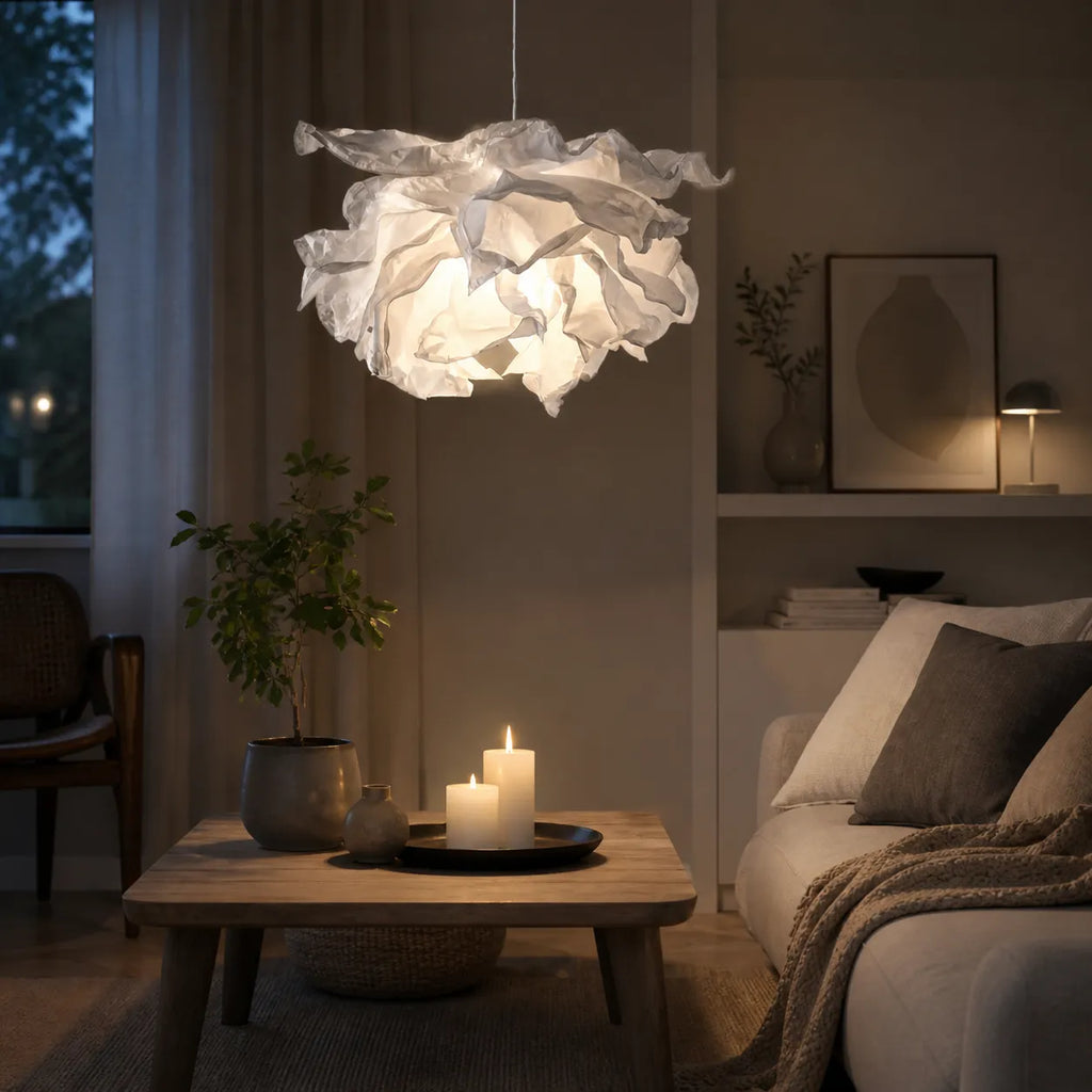 Leona Sculptural Cloud Paper LED Pendant Light