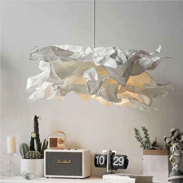 Leona Sculptural Cloud Paper LED Pendant Light