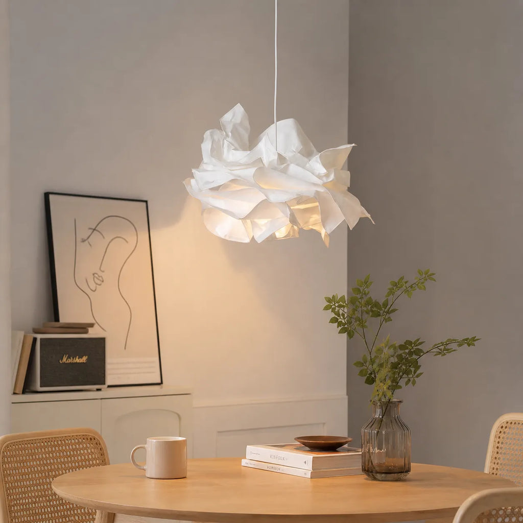 Leona Sculptural Cloud Paper LED Pendant Light