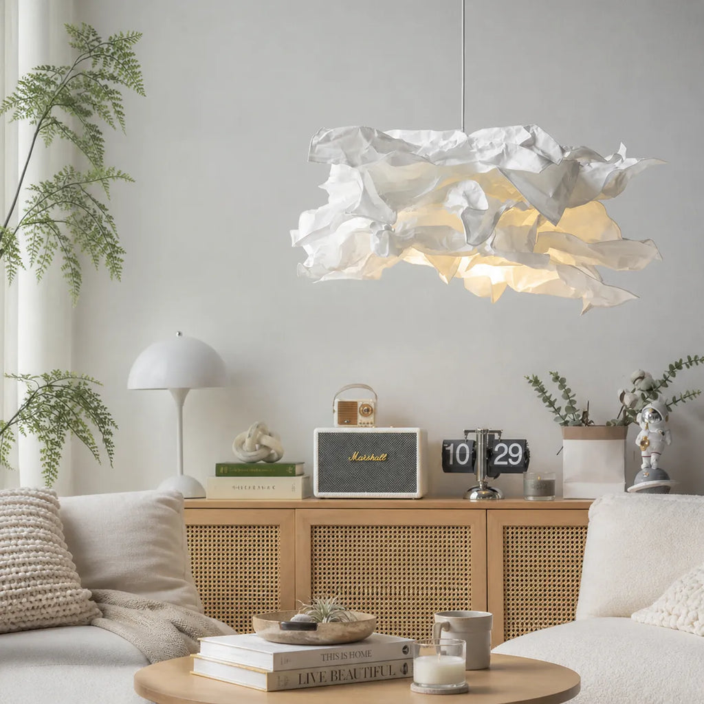 Leona Sculptural Cloud Paper LED Pendant Light
