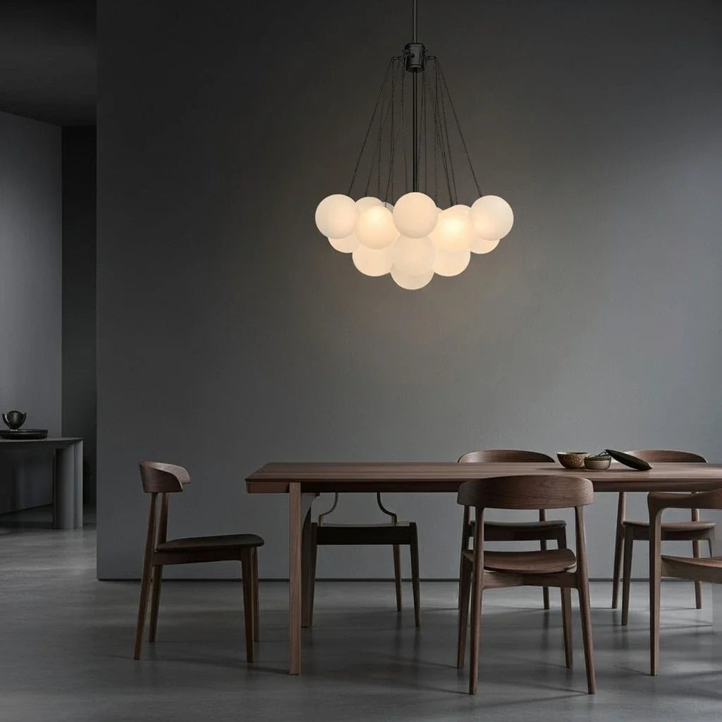Jem Modern Glass Bubble Cluster Chandelier