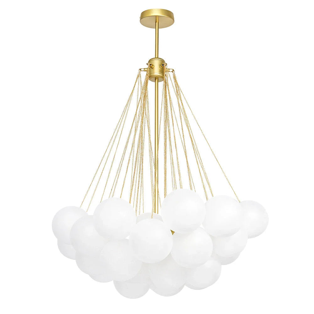 Jem Modern Glass Bubble Cluster Chandelier