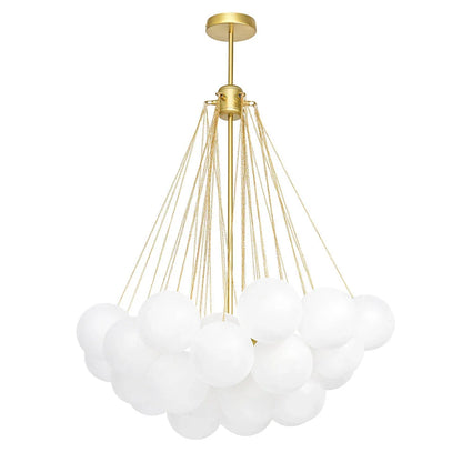 Sculptural Glass Bubble Chandelier with Contemporary Design