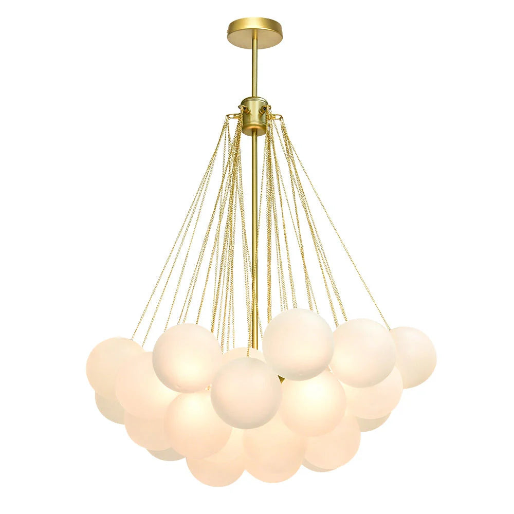 Jem Modern Glass Bubble Cluster Chandelier