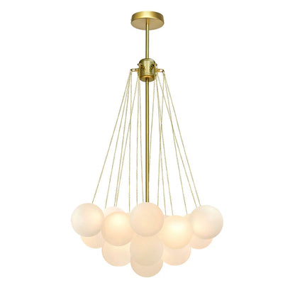 Sculptural Glass Bubble Chandelier with Contemporary Design