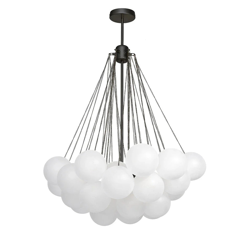 Jem Modern Glass Bubble Cluster Chandelier