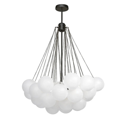 Sculptural Glass Bubble Chandelier with Contemporary Design