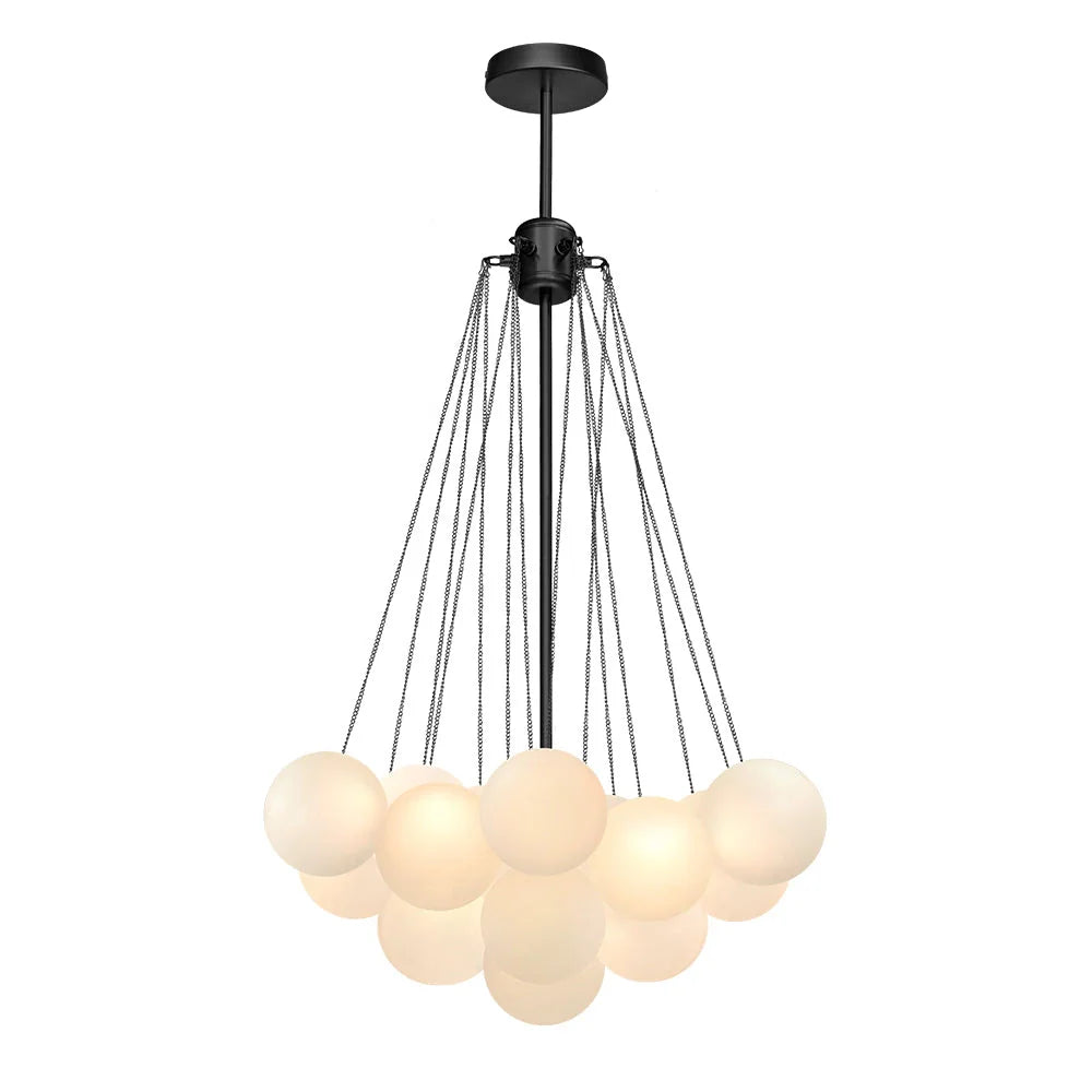 Jem Modern Glass Bubble Cluster Chandelier