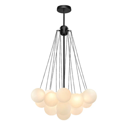 Sculptural Glass Bubble Chandelier with Contemporary Design