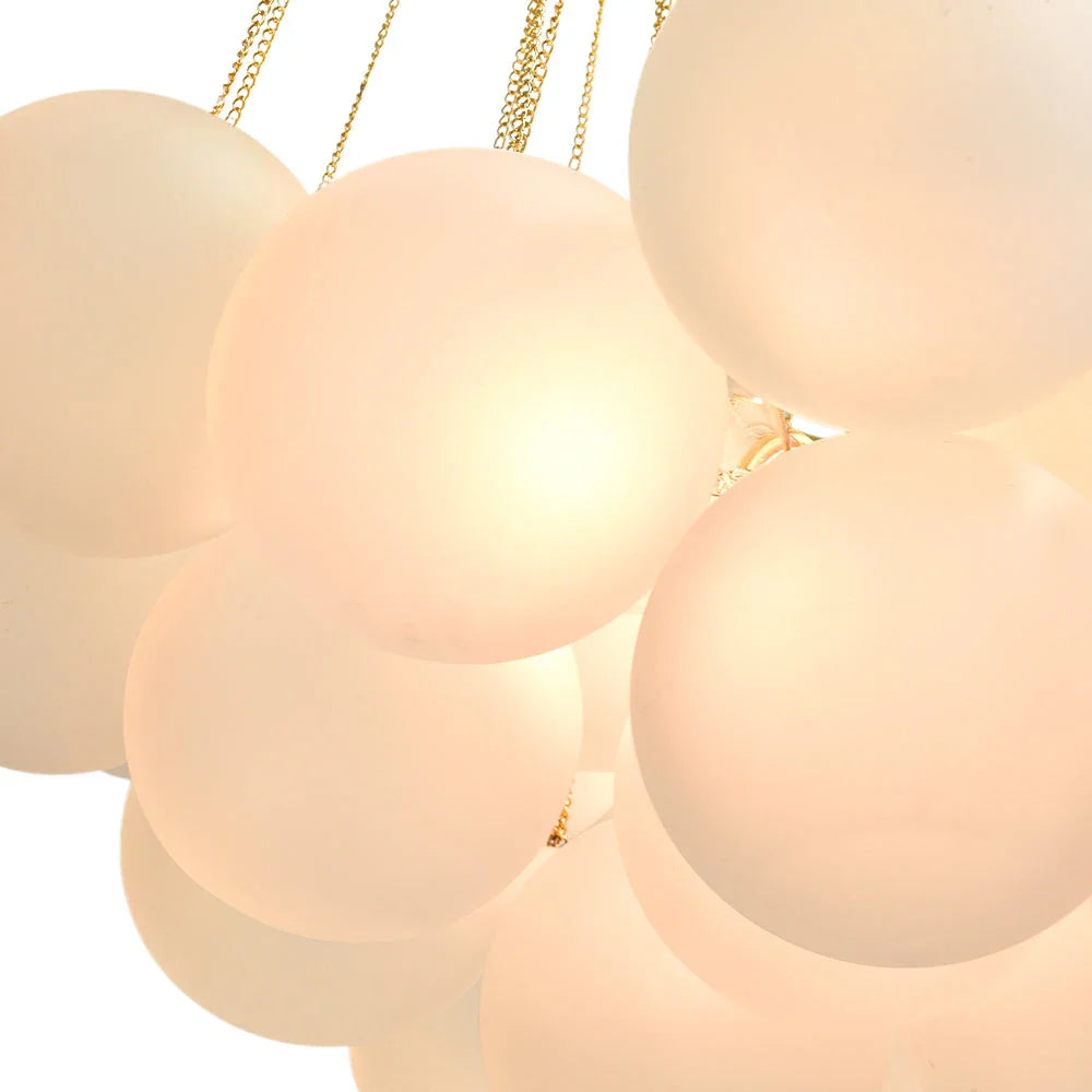 Jem Modern Glass Bubble Cluster Chandelier