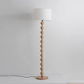 Avainae Modern Sculptural Wood Sphere Floor Lamp