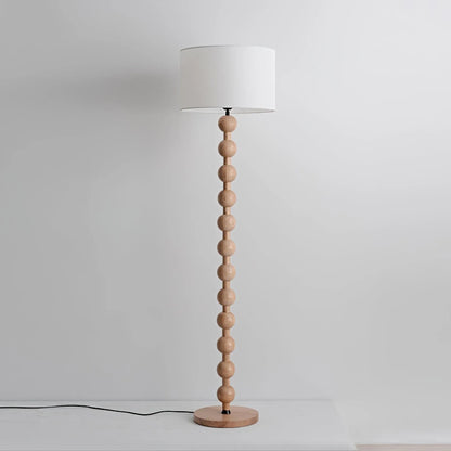 Avainae Sculptural Wood Sphere Floor Lamp