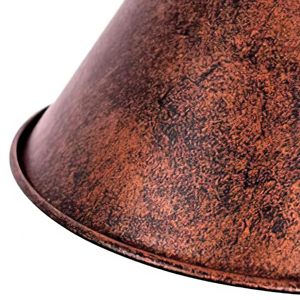 Single Rustic Copper Farmhouse Pendant
