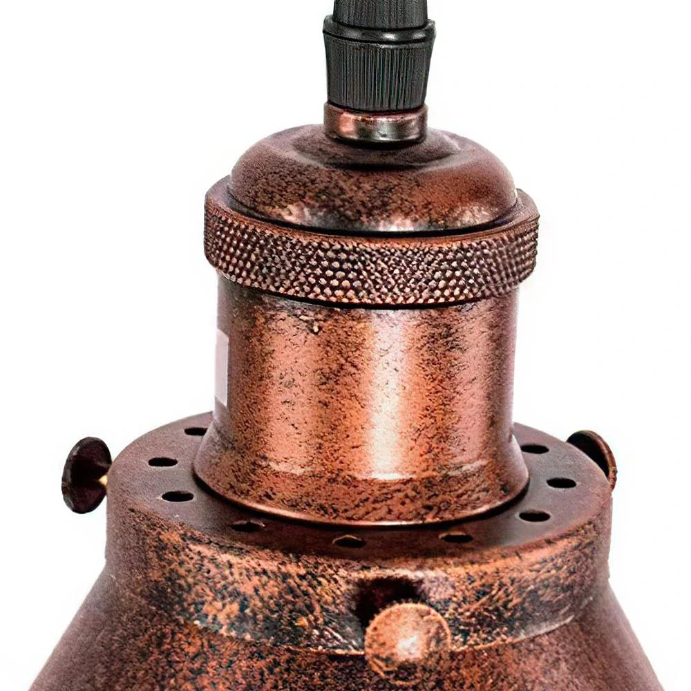 Single Rustic Copper Farmhouse Pendant