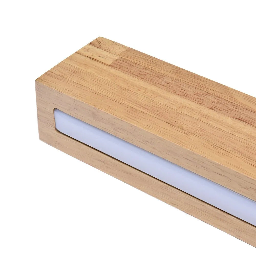 Leonie Minimalist Wood Linear Dimmable LED Pendant Light