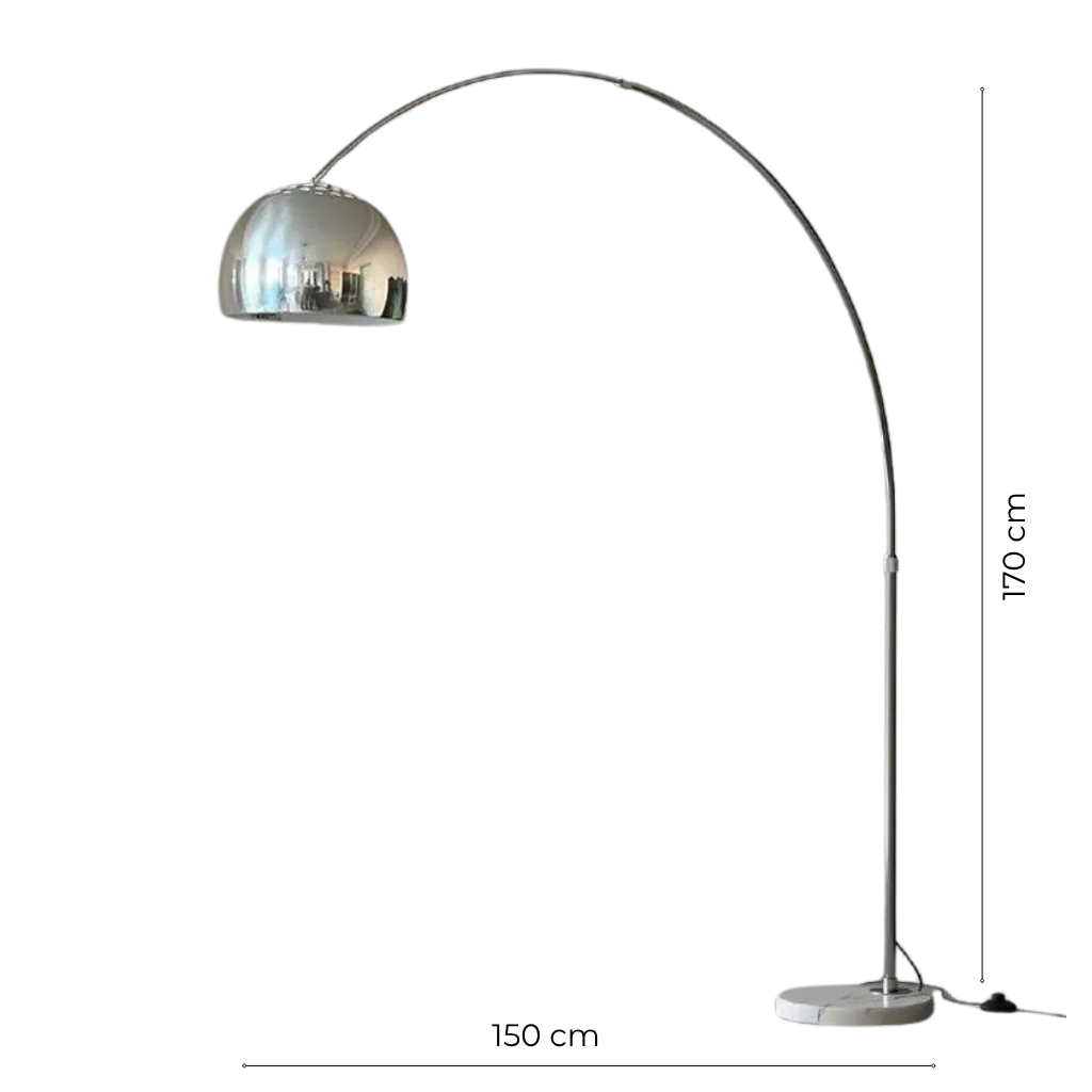 Sneedville Arched Marble Floor Lamp