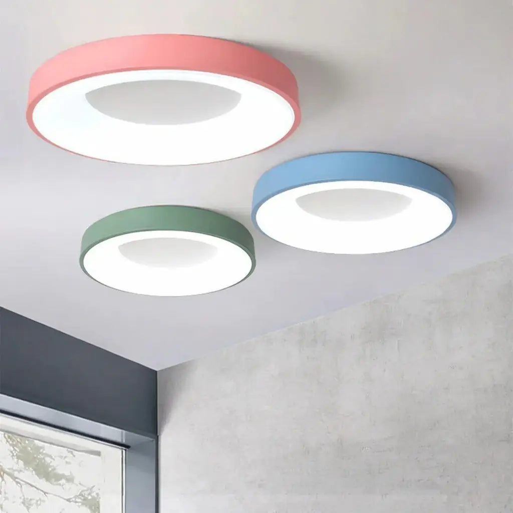 Solace Modern Hollow Ring LED Flush Mount Ceiling Light